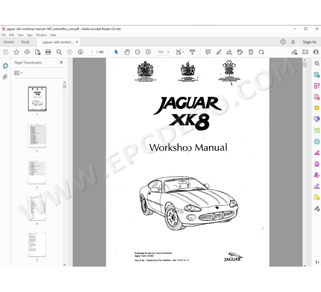 Jaguar XK8 1996 - 2004 service manual